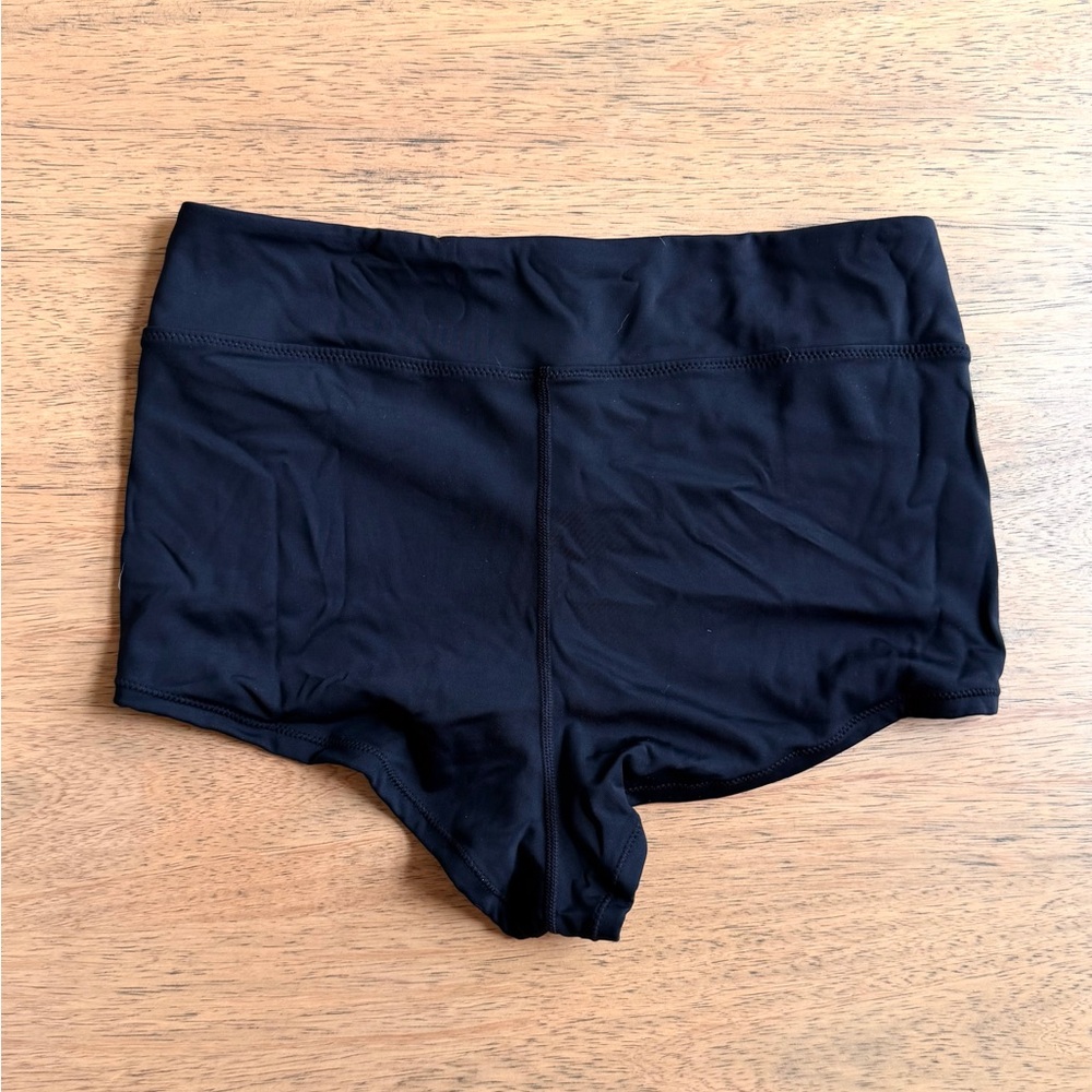 Women’s | Athleta Swim Shorts Zip Front Athletic Swim Bottom, Black | Size M - Picture 5 of 7